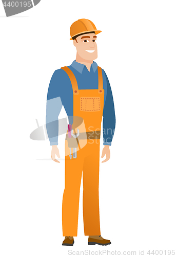 Image of Young caucasian confident builder.