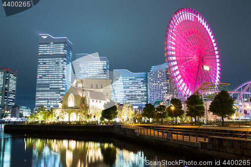 Image of City skyline in Japan at night