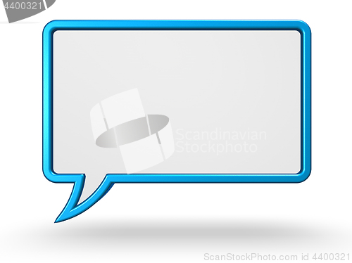 Image of 3d speech bubble