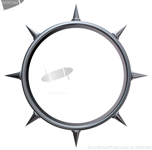 Image of metal sun symbol