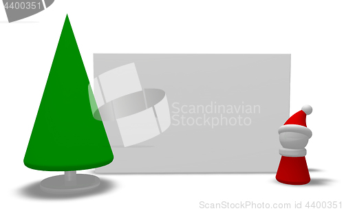 Image of christmas token and tree