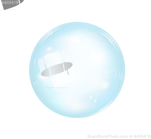 Image of Contact lens. View from above. Realistic vector illustration