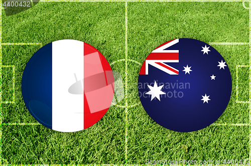 Image of France vs Australia football match