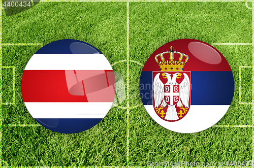 Image of Costa Rica vs Serbia football match