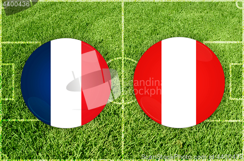 Image of France vs Peru football match