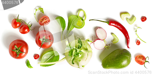 Image of various fresh vegetables