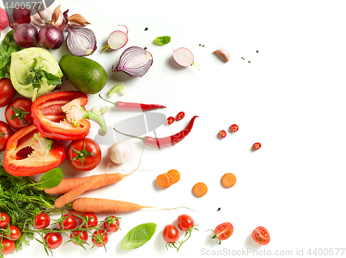 Image of various fresh vegetables