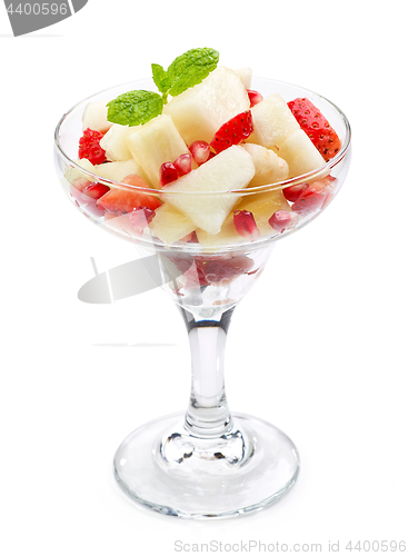 Image of glass of fruit salad