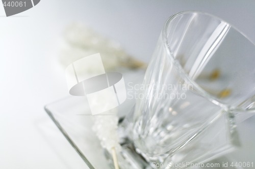 Image of empty glass cup