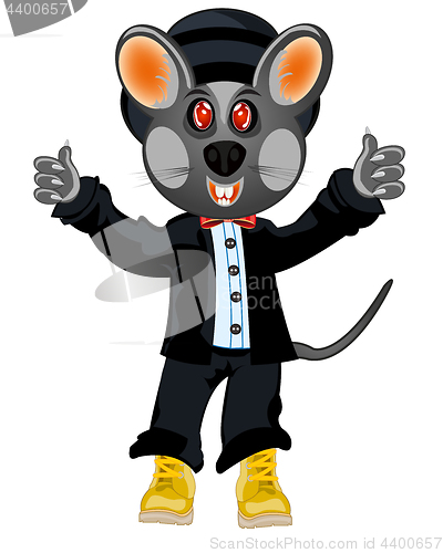 Image of Baby mouse in suit