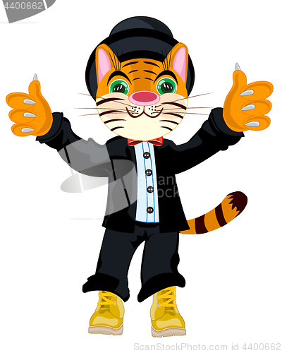 Image of Tiger in suit