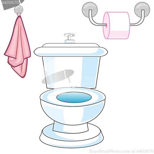 Image of Bowl and toilet paper