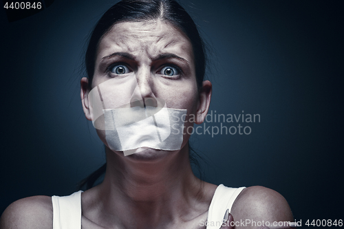 Image of a young girl with a patch on her mouth