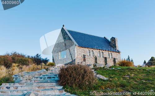 Image of Lake Tekapo Church. South, canterbury.