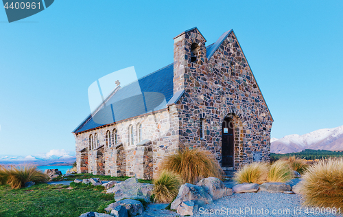 Image of Lake Tekapo Church. South, canterbury.