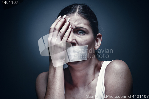 Image of a young girl with a patch on her mouth