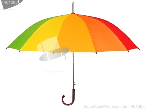 Image of Rainbow umbrella on white