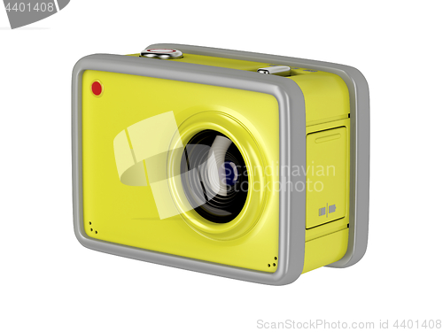 Image of Action cam on white background