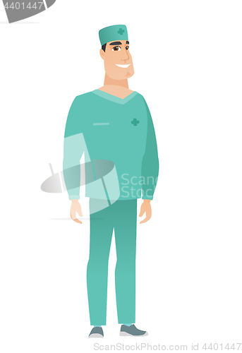 Image of Young caucasian confident doctor.