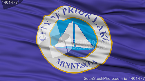 Image of Closeup of Prior Lake City Flag