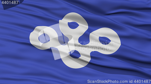 Image of Closeup Osaka Japan Prefecture Flag