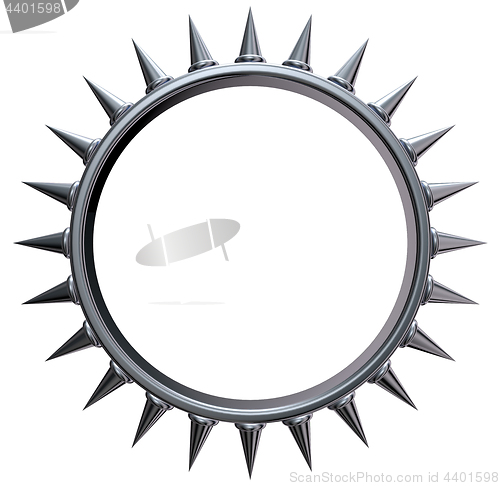 Image of metal sun symbol