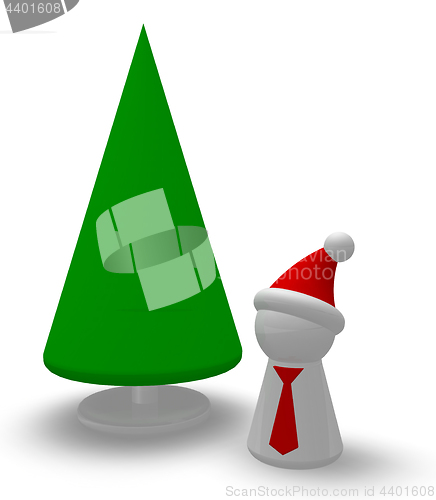 Image of christmas token and tree