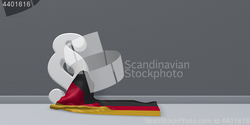 Image of german law - 3d rendering