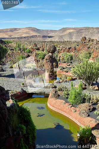 Image of Cactus garden Jardin de Cactus in Lanzarote Island