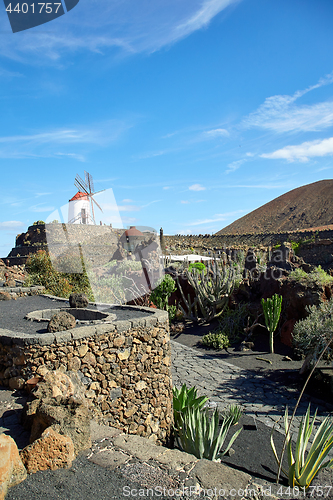 Image of Cactus garden Jardin de Cactus in Lanzarote Island