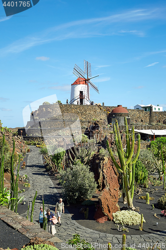 Image of Cactus garden Jardin de Cactus in Lanzarote Island