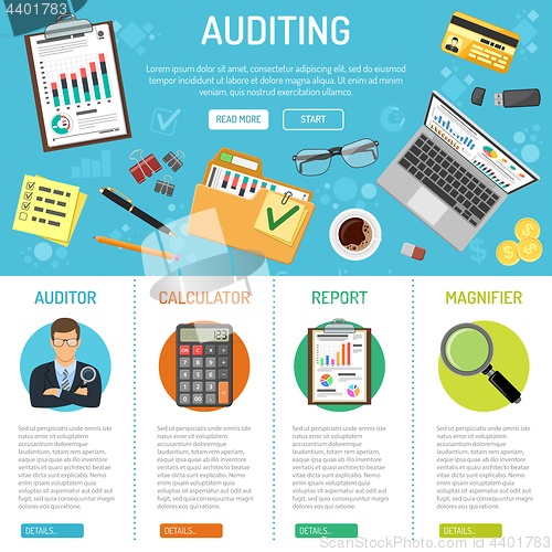 Image of Auditing and Business Accounting Infographics