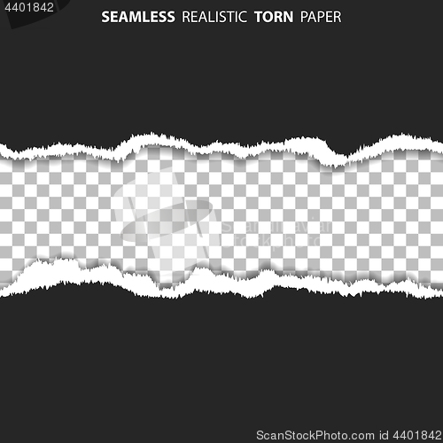 Image of Seamless Torn Hole on Paper