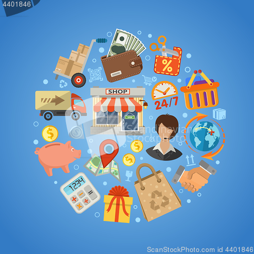 Image of Shopping and Delivery Concept