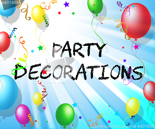 Image of Party Decorations Shows Cheerful Balloons And Parties