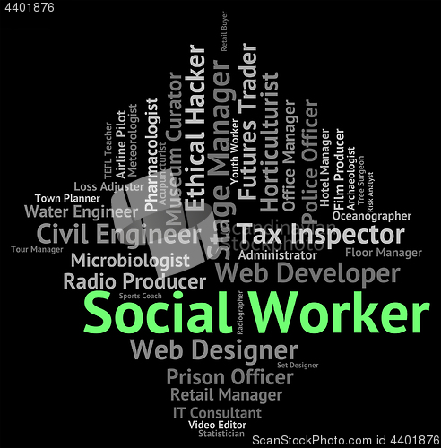 Image of Social Worker Represents White Collar And Employee