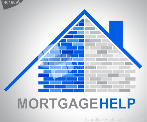 Image of Mortgage Help Means Real Estate And Answer