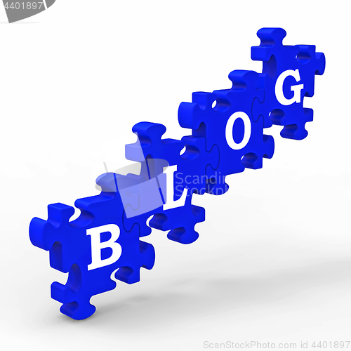 Image of Blog Letters Means Internet Blogging