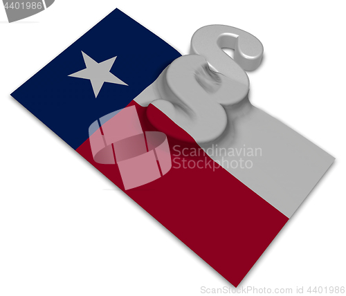 Image of texas flag and paragraph