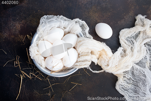 Image of raw eggs