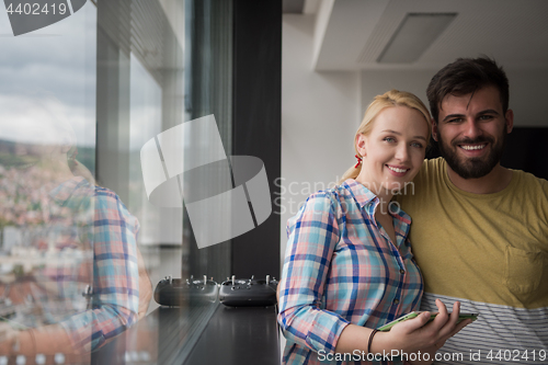 Image of Business People Working With Tablet in startup office