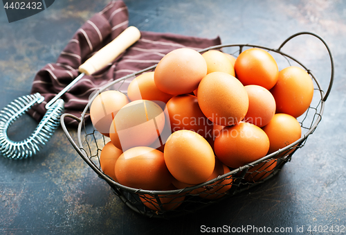 Image of raw eggs