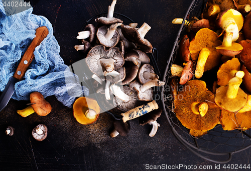 Image of raw mushrooms