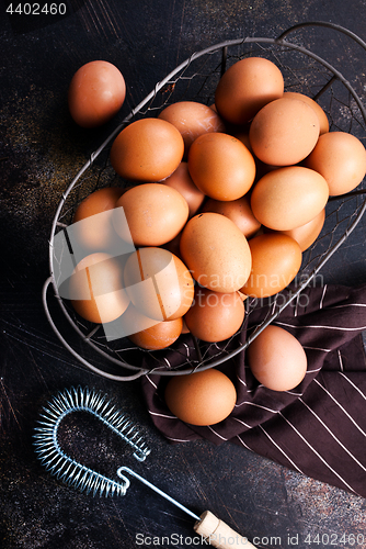 Image of raw eggs