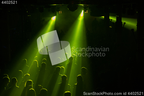 Image of Rock concert crowd