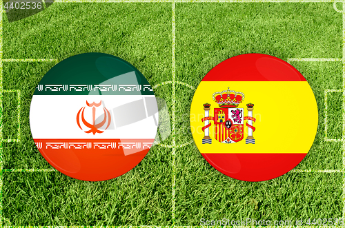 Image of Iran vs Spain football match