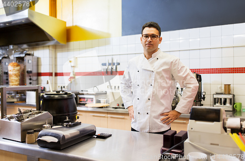 Image of chef at kebab shop