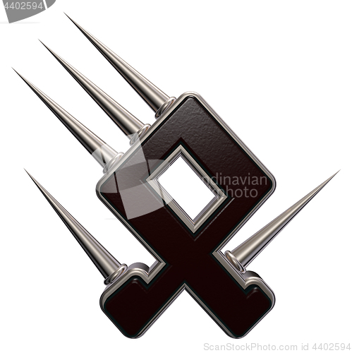 Image of rune with spikes