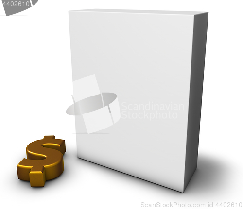 Image of dollar and box