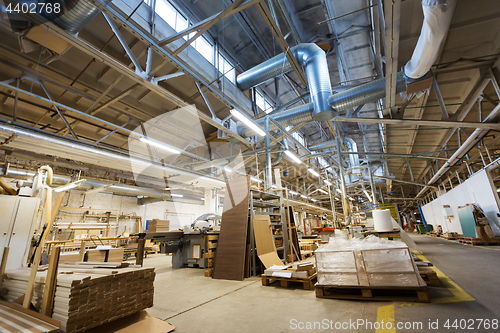 Image of woodworking factory workshop